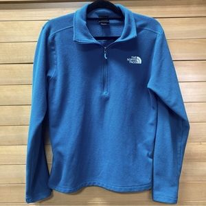 The North Face Blue Quarter Zip Up Size S